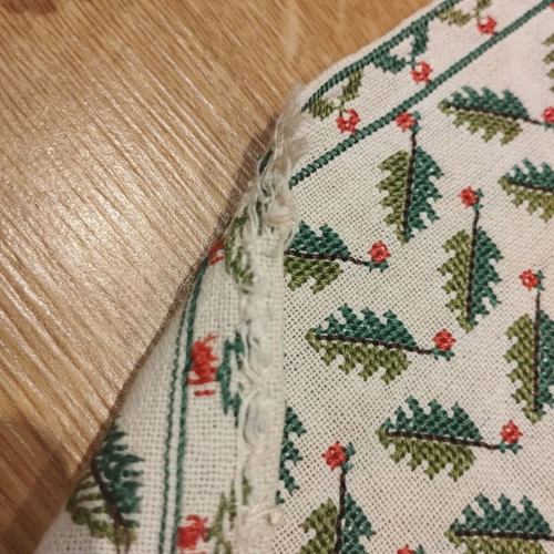 Handmade embroidery used with some pulls 47×29.5 cm