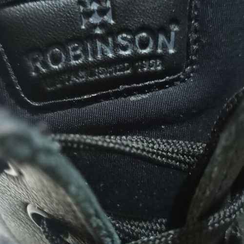 Robinson boots new, men's size 42, black leather