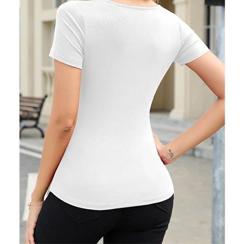 Comfree women's white slim fit t-shirt XL new
