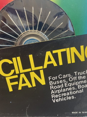 Oscillating vehicle fan new