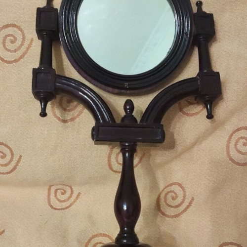 Wooden rotating mirror used