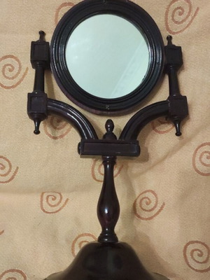 Wooden rotating mirror used