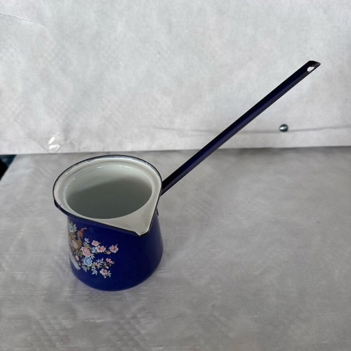 Enamel coffee pot 250ml new, for Greek coffee and all stovetops
