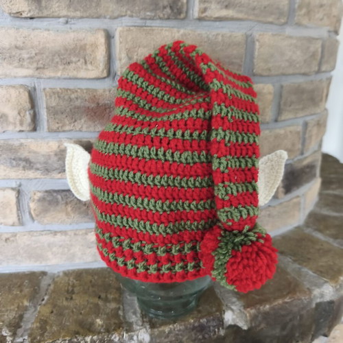 Handmade unisex elf hat new, knitted Christmas style