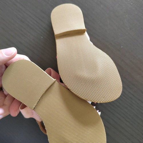 Handmade sandals for girl size 26 new, pink with flower