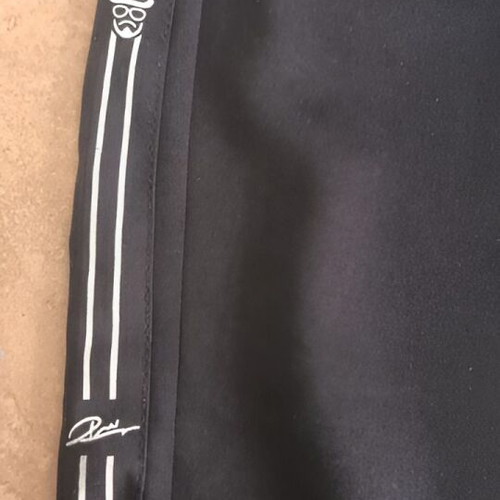 Anel nylon sports pants used, slim fit with side stripes and pockets