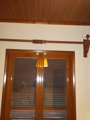 Retro curtain rods like new, pack of 5 pieces