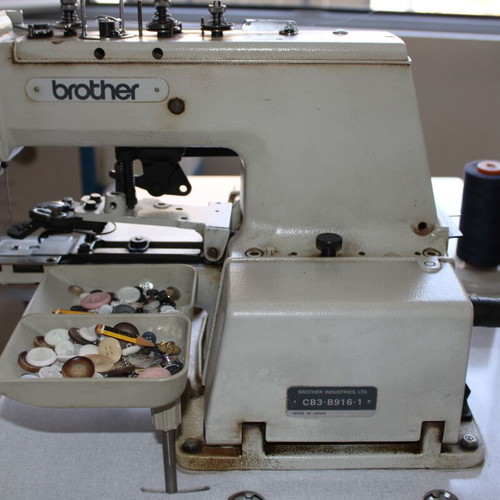 Brother sewing machines used, buttonhole and button sewing