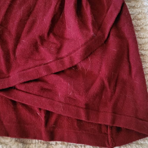 Mango red long wool dress like new