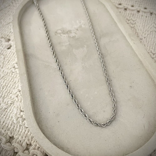 Unisex Stainless Steel Chain Necklace new, silver color