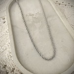 Unisex Stainless Steel Chain Necklace new, silver color