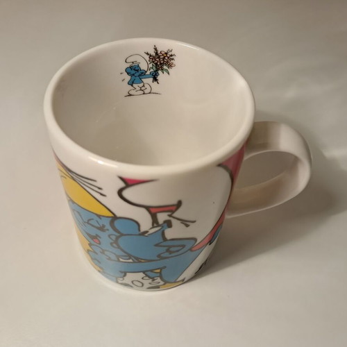 Smurfs Mini Mug collectible, vintage, new from p:os Germany