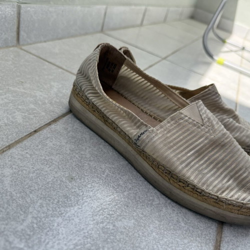 Toms espadrilles used, cream, size 38