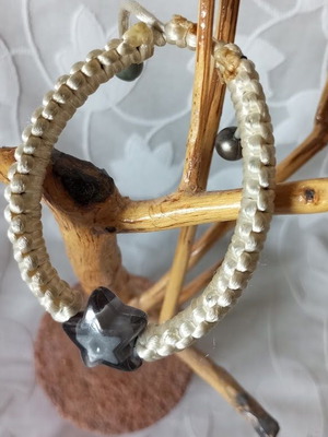 Macrame Bracelet with Grey Star New
