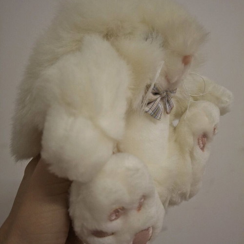 Small Bunny Rabbit Vintage Plush Toy Set of 3 by KEEL new with tags