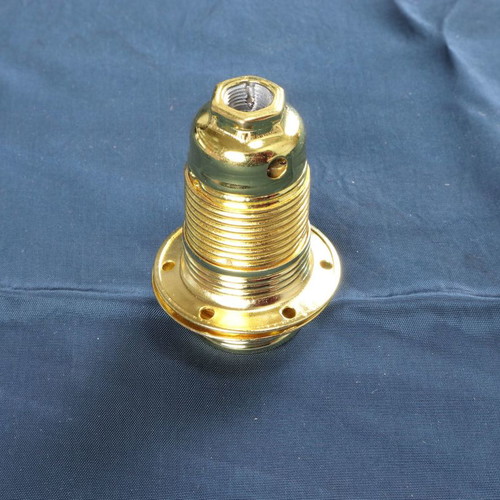 Lamp holder E14 with golden washer new
