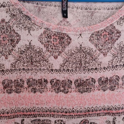 Ethnic women's blouse medium size like new, brown and orange