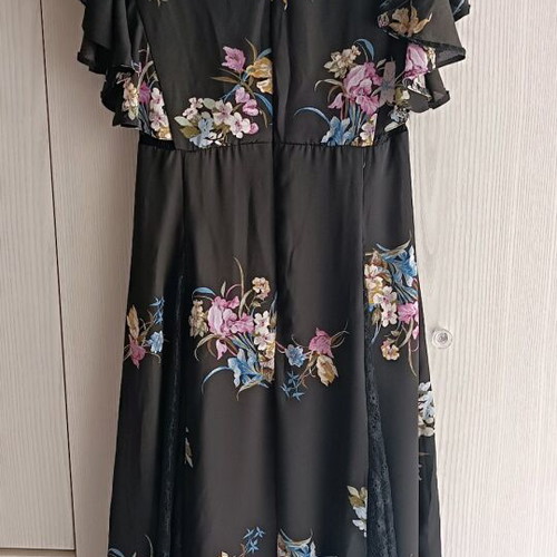 Asos Midi Occasional Dress like new, black with multicolor floral