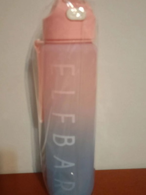 ElfBar water bottle new, 1 liter with carrying strap, BPA free