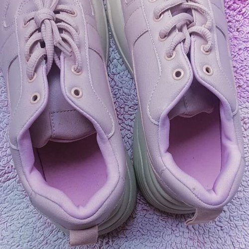 Chunky sneakers size 40 like new, soft pink