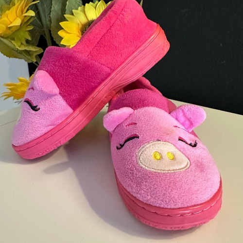 Peppa Pig slippers like new, winter house shoes, size 32-33, pink