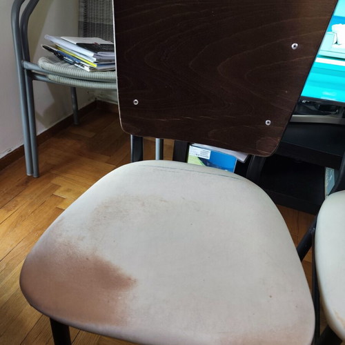 Set of 4 wooden chairs, comfortable and stable