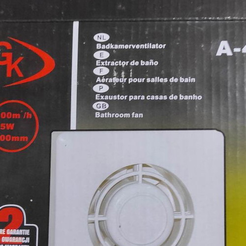 Electric bathroom fan Φ 100 mm new