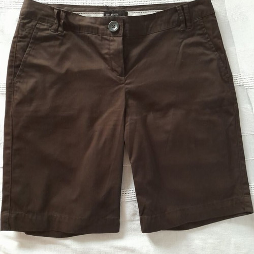 MNG Basics Brown Classic Women's Bermuda Shorts size 40 M like new