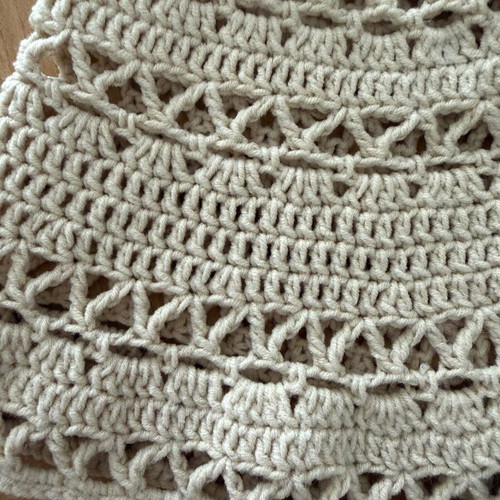 Handmade Crochet Lace Bucket Hat new, cotton summer sun hat