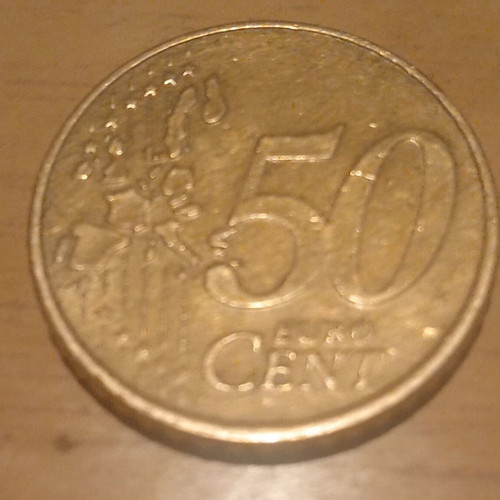 50 Cent Coin 2002 Like New, Minted in Netherlands