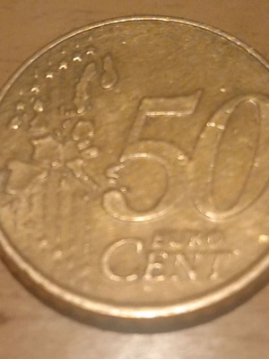 50 Cent Coin 2002 Like New, Minted in Netherlands