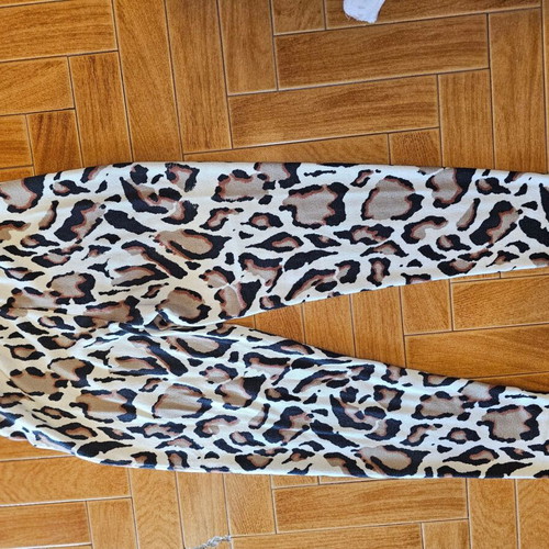 Pinko sweatpants new, wool leopard print multicolor