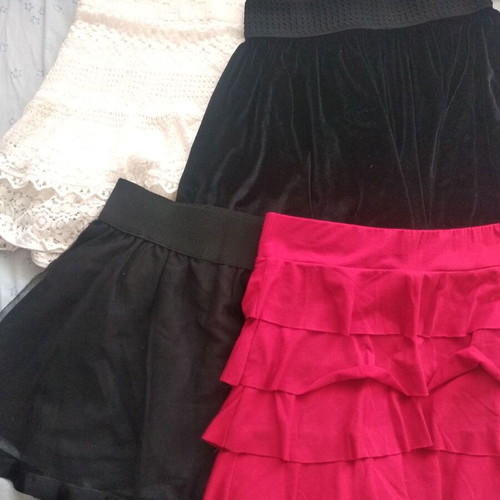 Skirts like new for girls aged 6-8, set of 4 pieces
