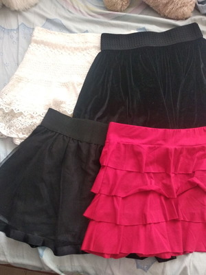 Skirts like new for girls aged 6-8, set of 4 pieces