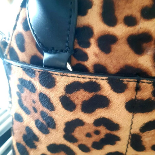 Zara crossbody bag like new with real fur detail