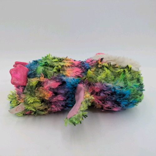 TY Beanie Boo Owen used fluffy multicolored owl
