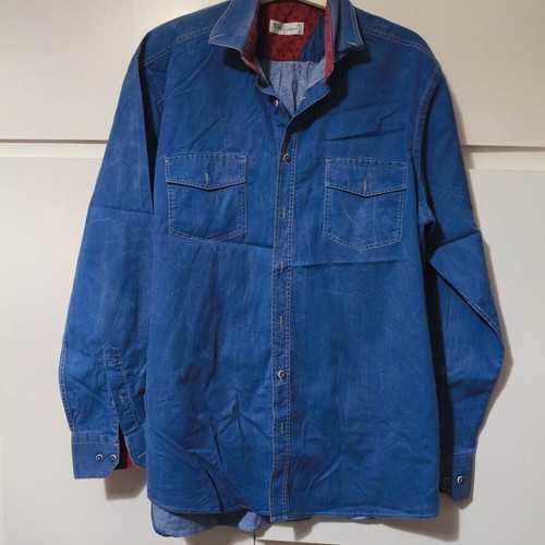 Men's denim shirt Poli Gianni large like new, blue