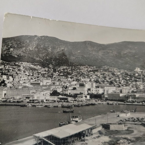 Black and white Kavala postcard 1960 used