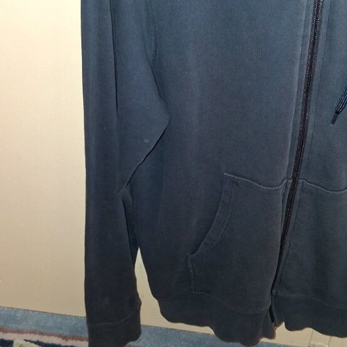 The North Face jacket with hood like new, dark blue, size S
