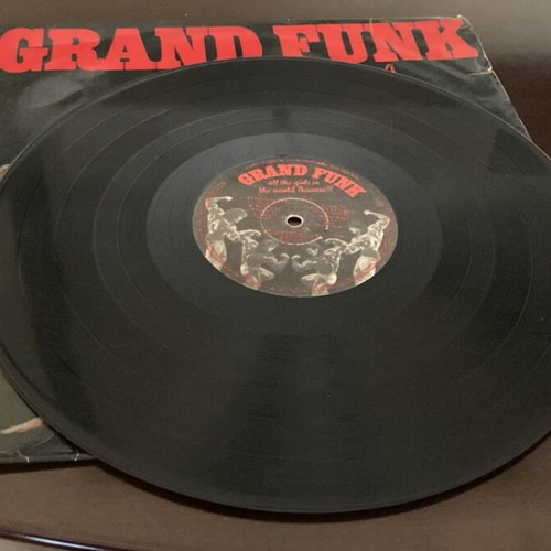 Grand Funk vinyl used with scratches