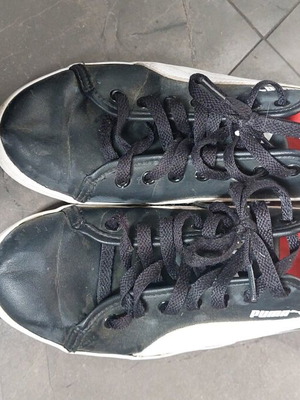 Puma men's sneakers size 41 like new, black and white