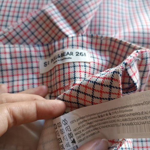 Summer checked pants Pull & Bear small, like new, bootcut straight fit