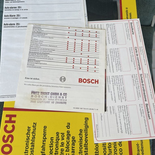 Bosch Auto-Alarm 20i Car Alarm System New