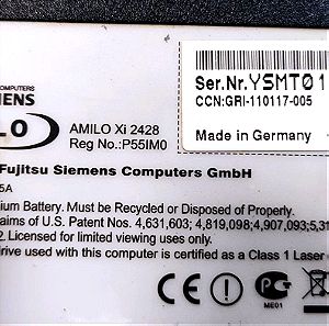 Laptop Fujitsu Siemens Amilo Xi2428 για ανταλλακτικά