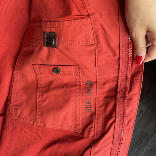 Timberland waterproof men's jacket size L, red