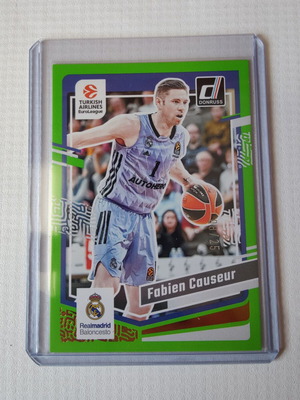Карта Fabien Causeur Panini-Donruss Euroleague 2023-24 Neon Green Flood нова