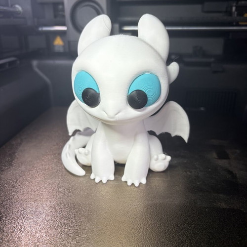 Light Fury figure like new, 11 cm