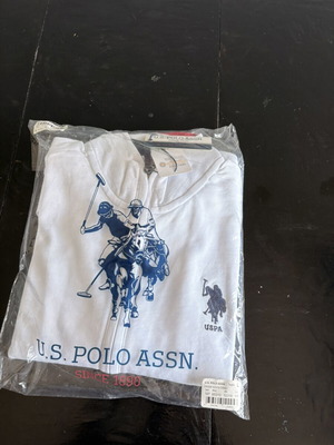 U.S. Polo Assn. zip-up top new, size L, beige