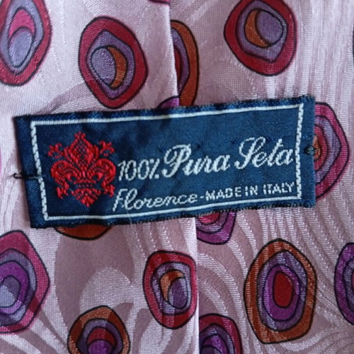 Vintage collectible silk tie like new, multicolored