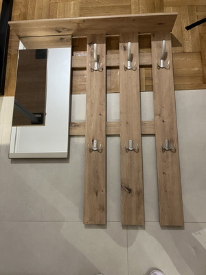 Entrance furniture with shoe rack and mirror, like new